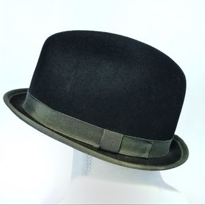 Rag & Bone Cuban Style Fedora Navy Grey Trim Wool